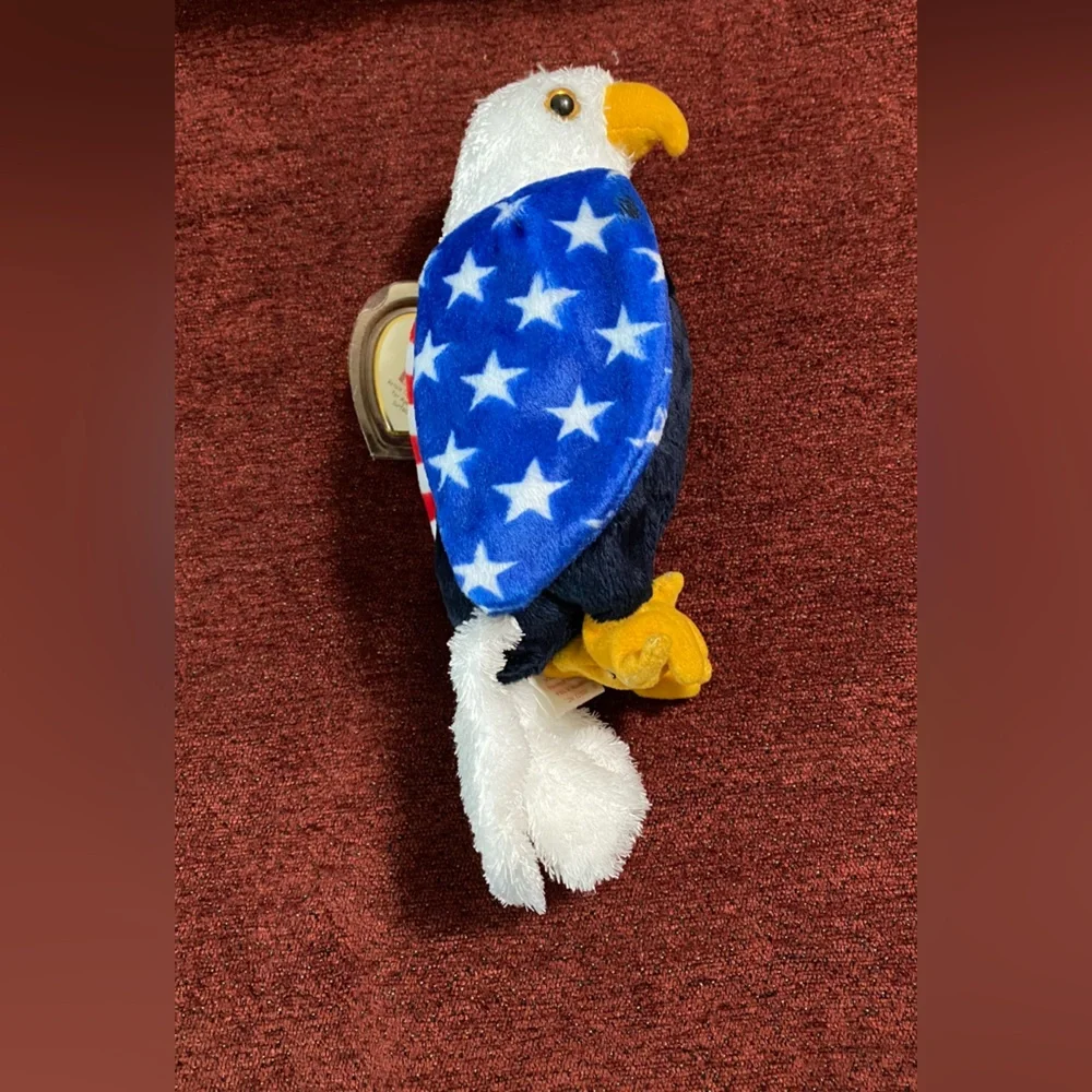 Ty Beanie Buddie Valor Eagle Beanie Baby Eagle Soar new with tags - Picture 4 of 11